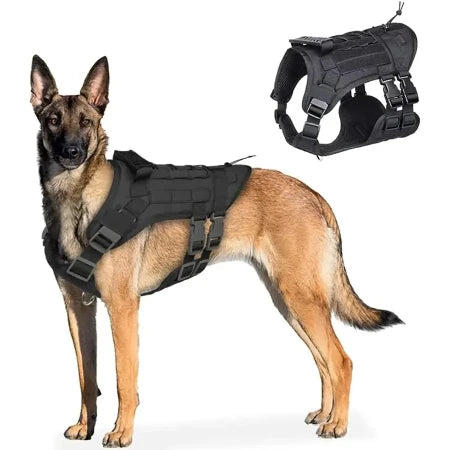 Military Tactical Dog Harness for Medium to Large Dogs