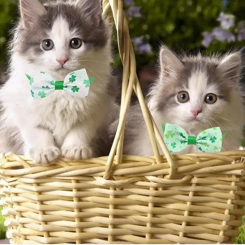 "Get Your Pup in the Luck of the Irish: Bowties for Barking Shamrock Shenanigans!"